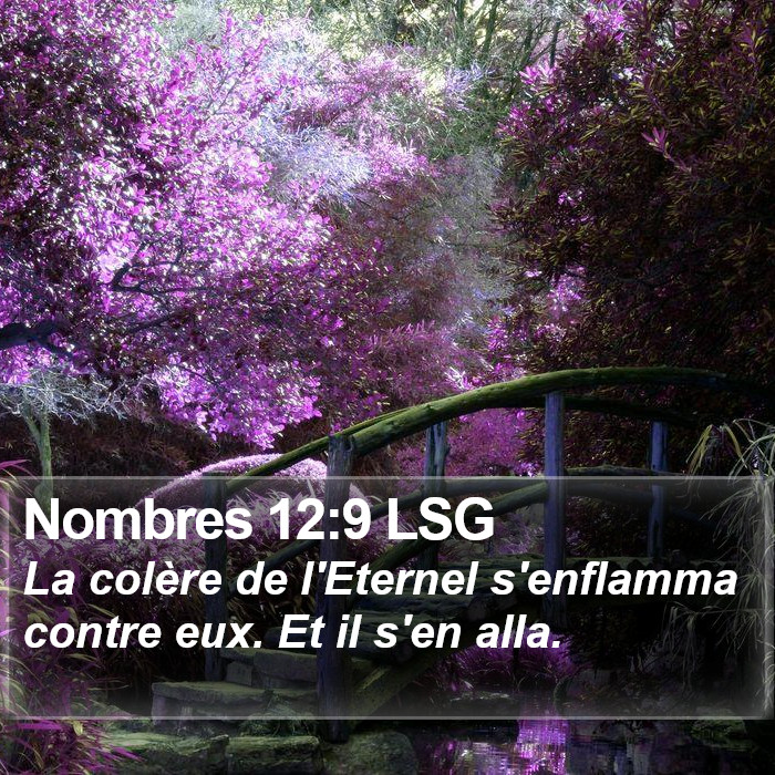Nombres 12:9 LSG Bible Study