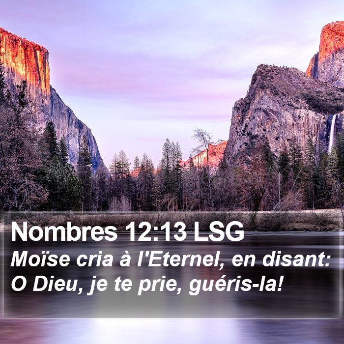 Nombres 12:13 LSG Bible Study