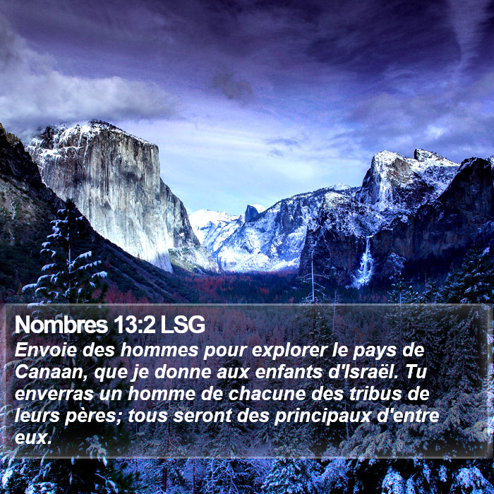 Nombres 13:2 LSG Bible Study