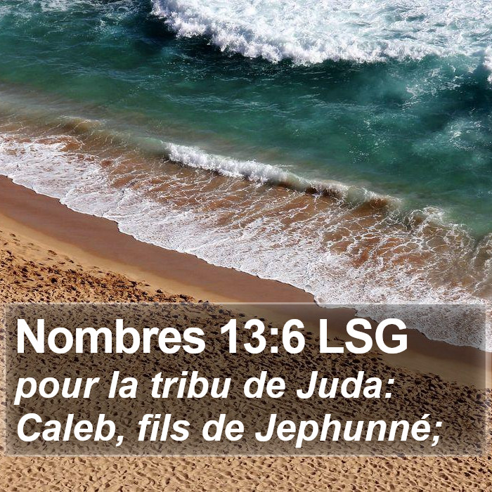 Nombres 13:6 LSG Bible Study