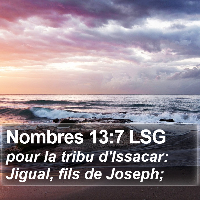 Nombres 13:7 LSG Bible Study