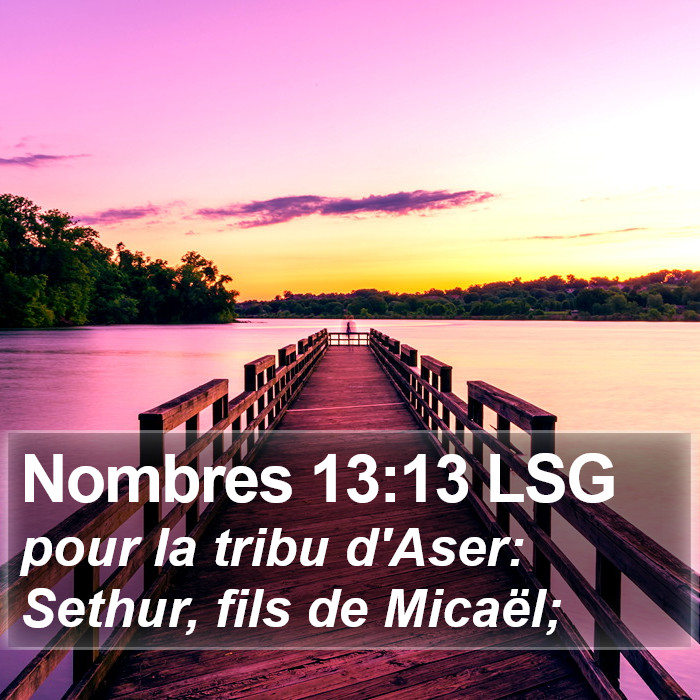 Nombres 13:13 LSG Bible Study