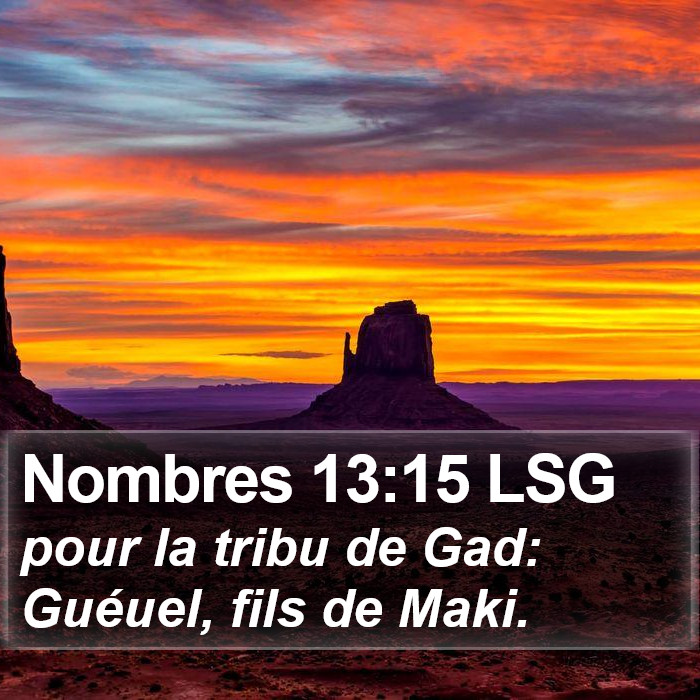 Nombres 13:15 LSG Bible Study