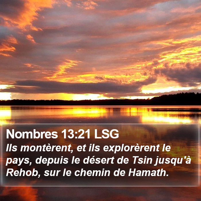 Nombres 13:21 LSG Bible Study