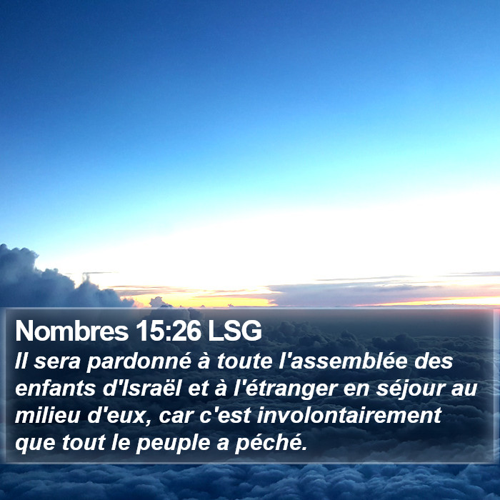 Nombres 15:26 LSG Bible Study