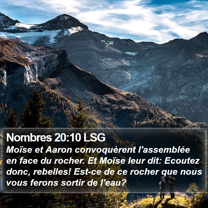 Nombres 20:10 LSG Bible Study