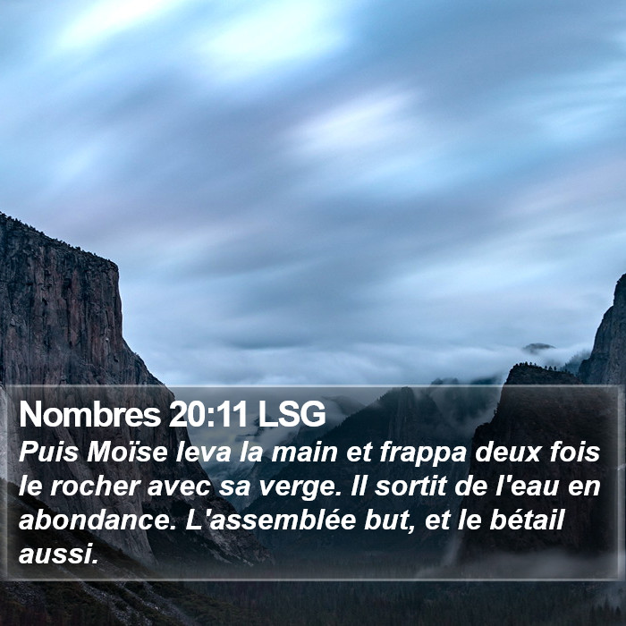 Nombres 20:11 LSG Bible Study