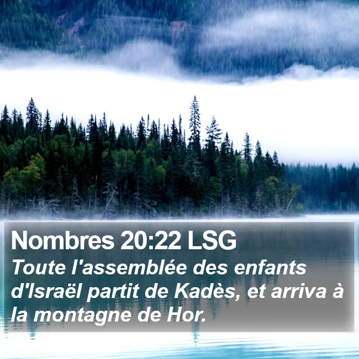Nombres 20:22 LSG Bible Study