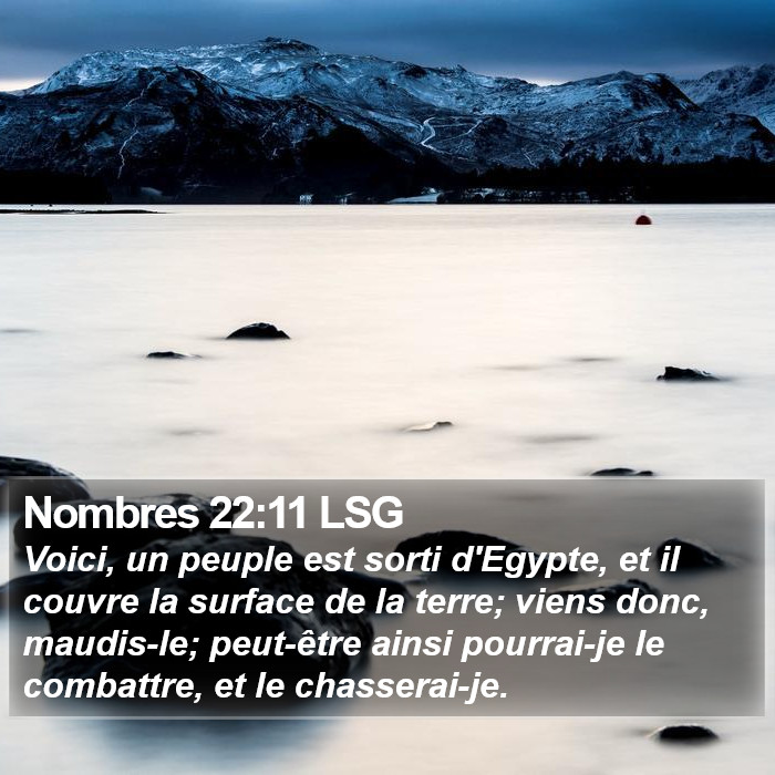 Nombres 22:11 LSG Bible Study