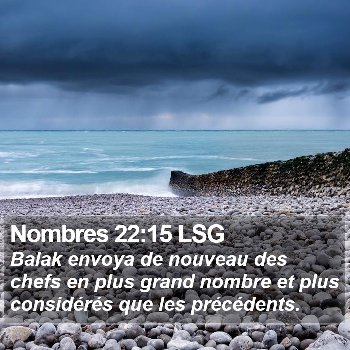 Nombres 22:15 LSG Bible Study