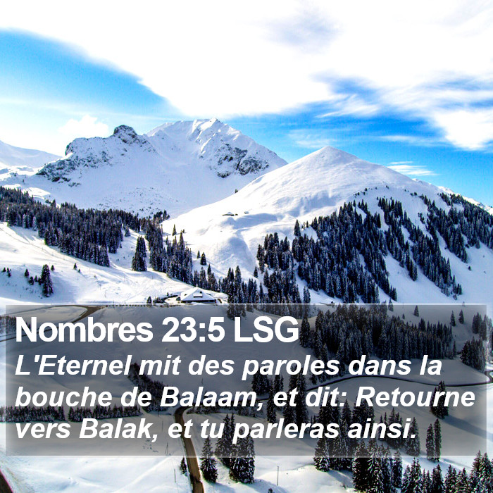 Nombres 23:5 LSG Bible Study