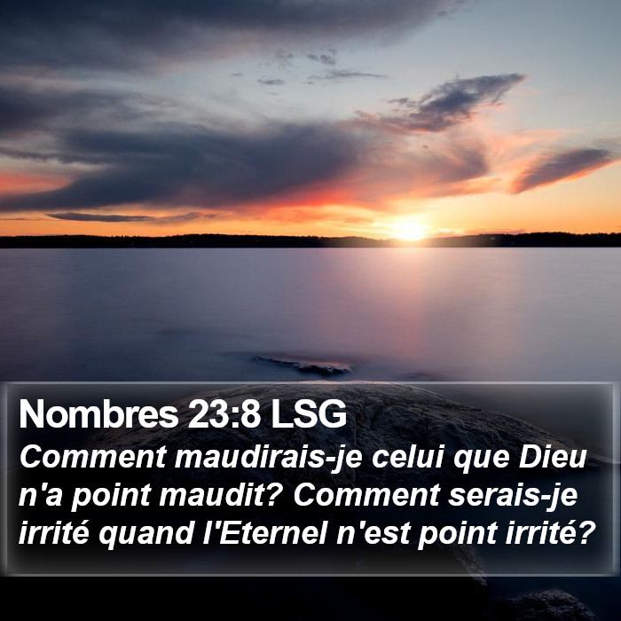 Nombres 23:8 LSG Bible Study