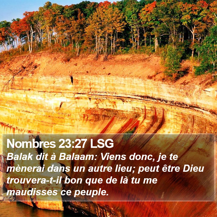 Nombres 23:27 LSG Bible Study