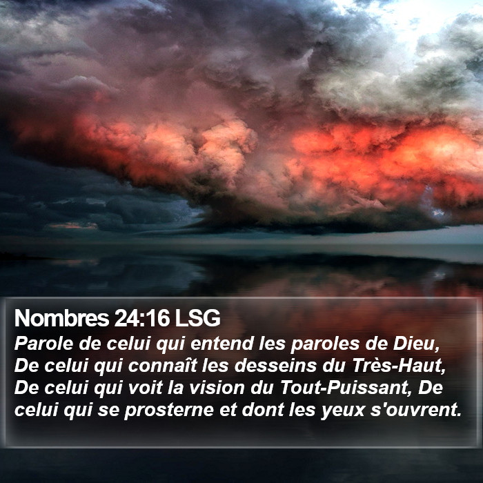 Nombres 24:16 LSG Bible Study