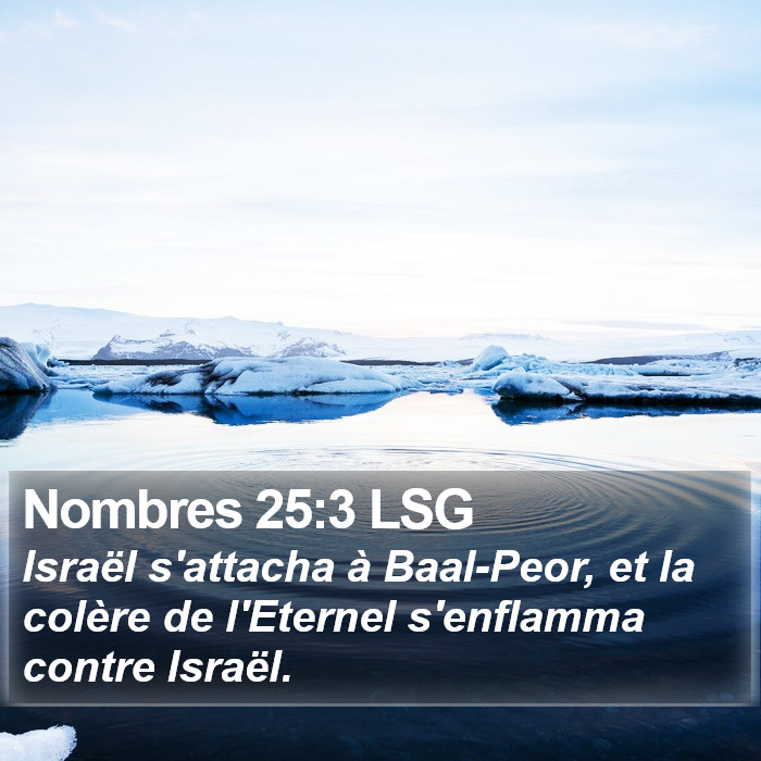 Nombres 25:3 LSG Bible Study