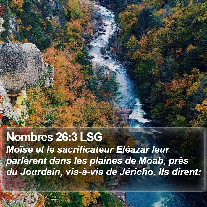 Nombres 26:3 LSG Bible Study
