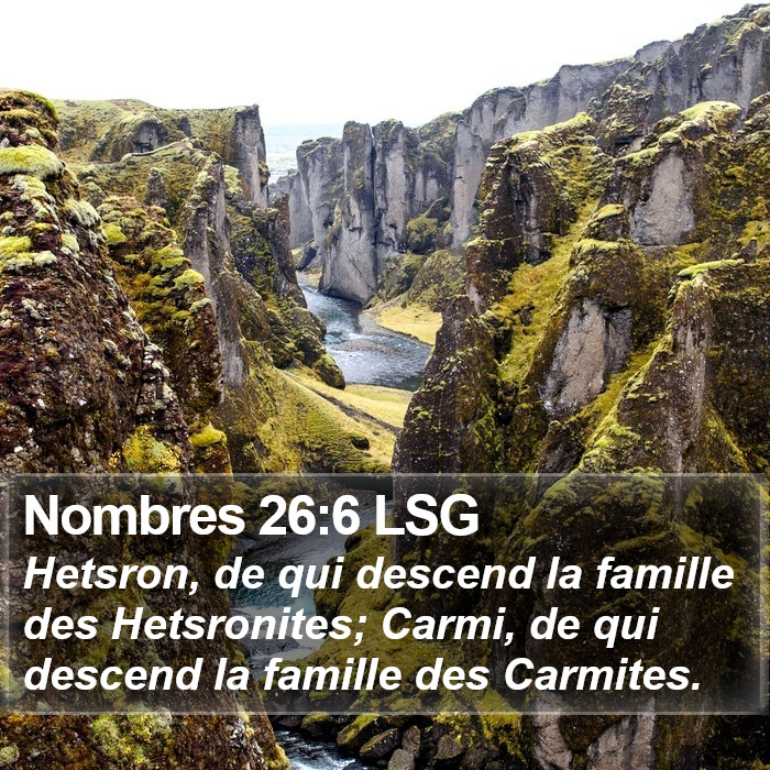 Nombres 26:6 LSG Bible Study