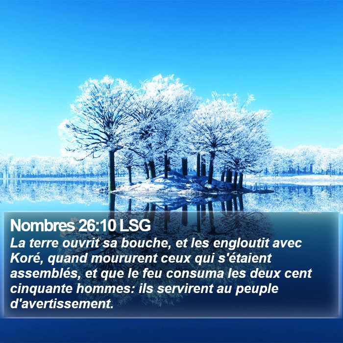 Nombres 26:10 LSG Bible Study