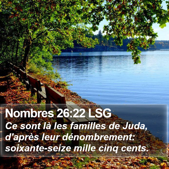 Nombres 26:22 LSG Bible Study