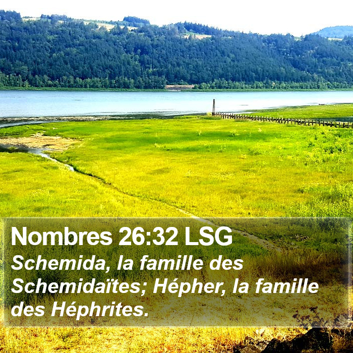 Nombres 26:32 LSG Bible Study