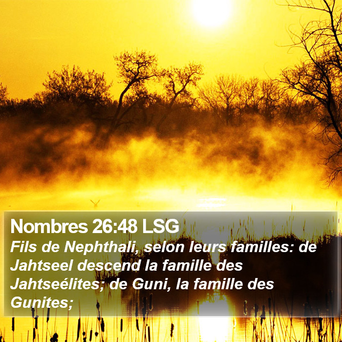 Nombres 26:48 LSG Bible Study