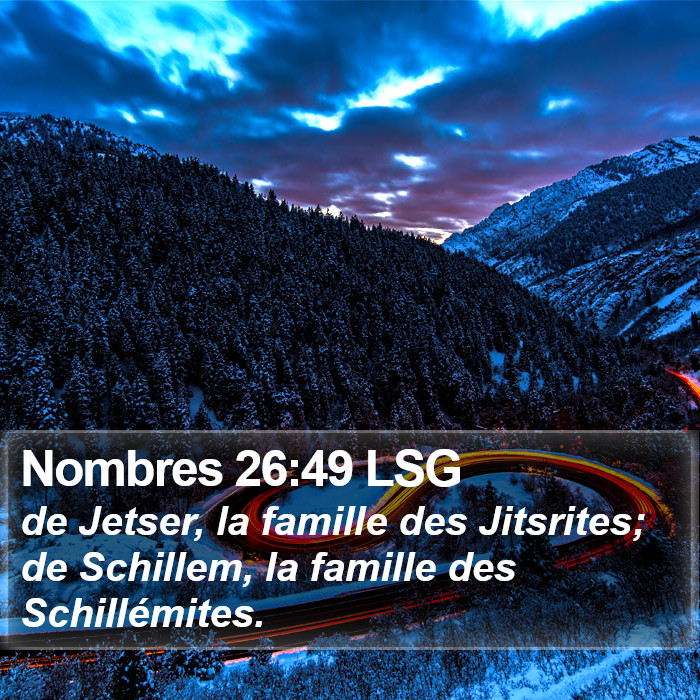 Nombres 26:49 LSG Bible Study