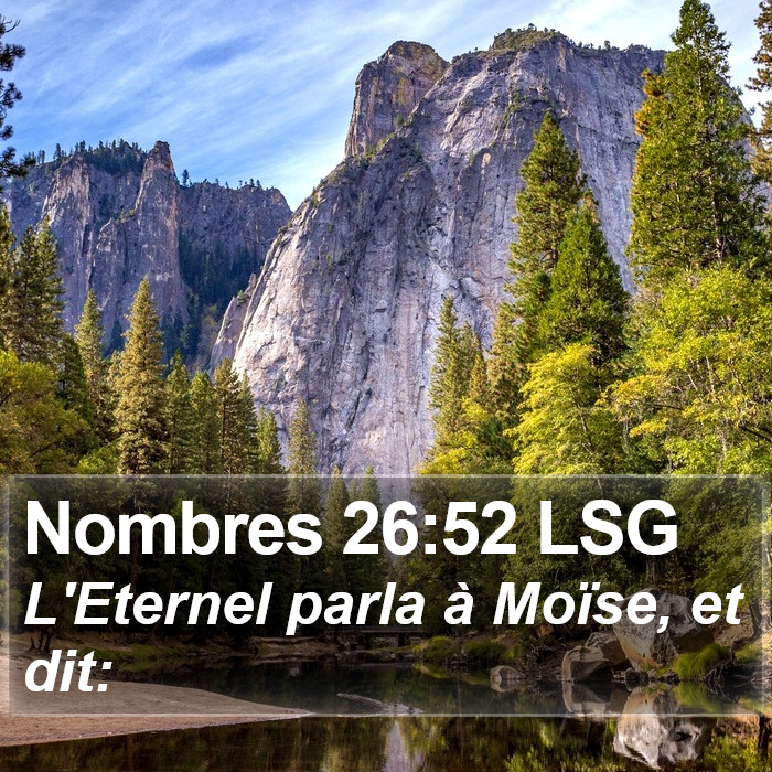 Nombres 26:52 LSG Bible Study