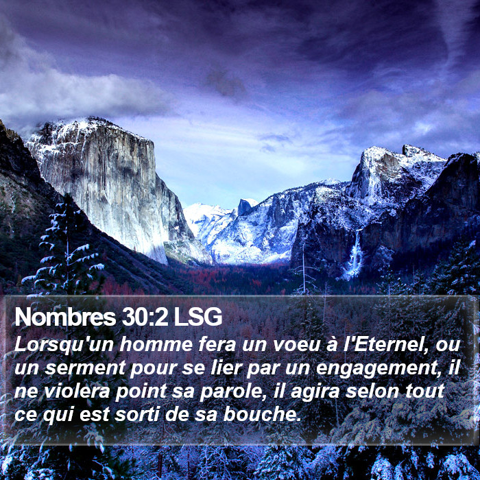 Nombres 30:2 LSG Bible Study