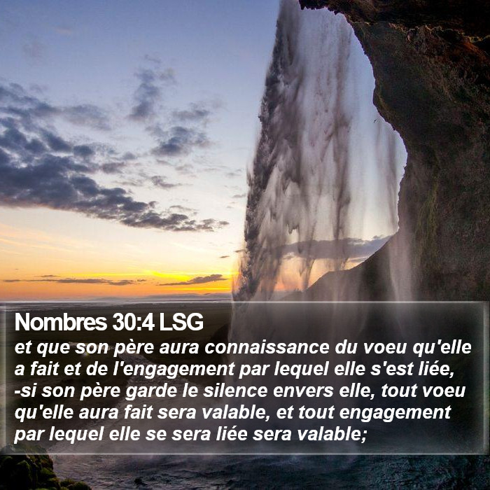 Nombres 30:4 LSG Bible Study