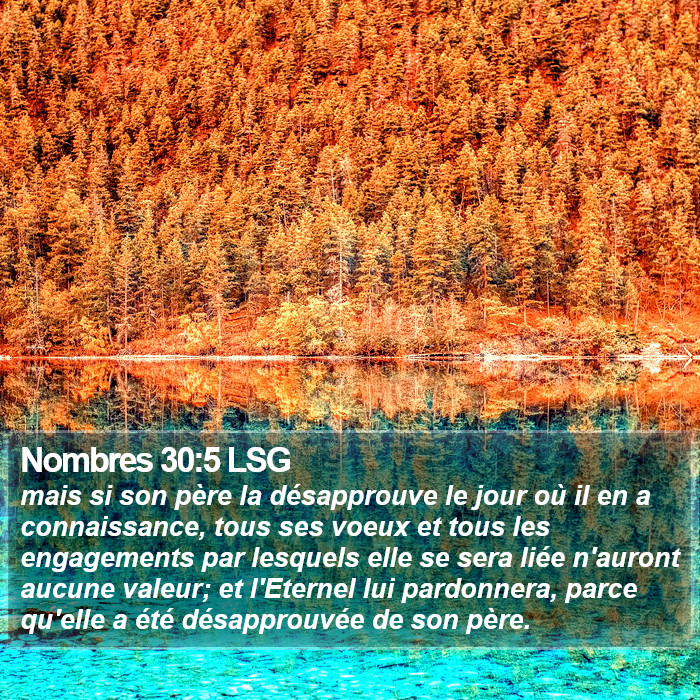 Nombres 30:5 LSG Bible Study