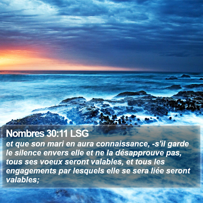 Nombres 30:11 LSG Bible Study