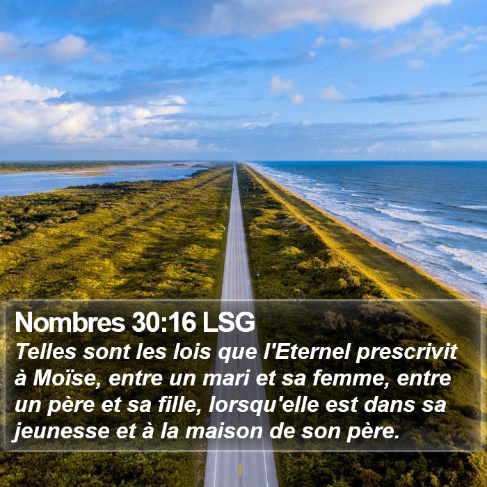 Nombres 30:16 LSG Bible Study