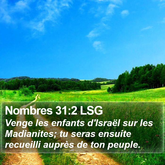 Nombres 31:2 LSG Bible Study