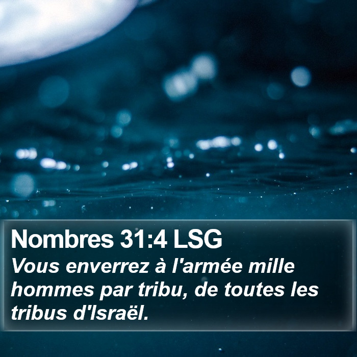 Nombres 31:4 LSG Bible Study