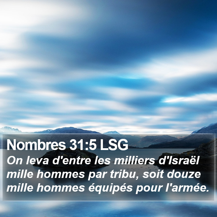 Nombres 31:5 LSG Bible Study