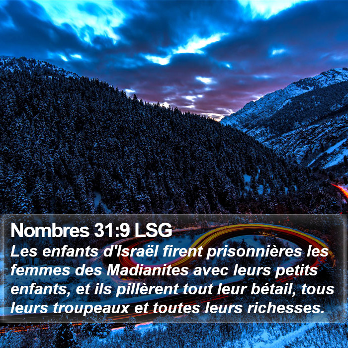 Nombres 31:9 LSG Bible Study