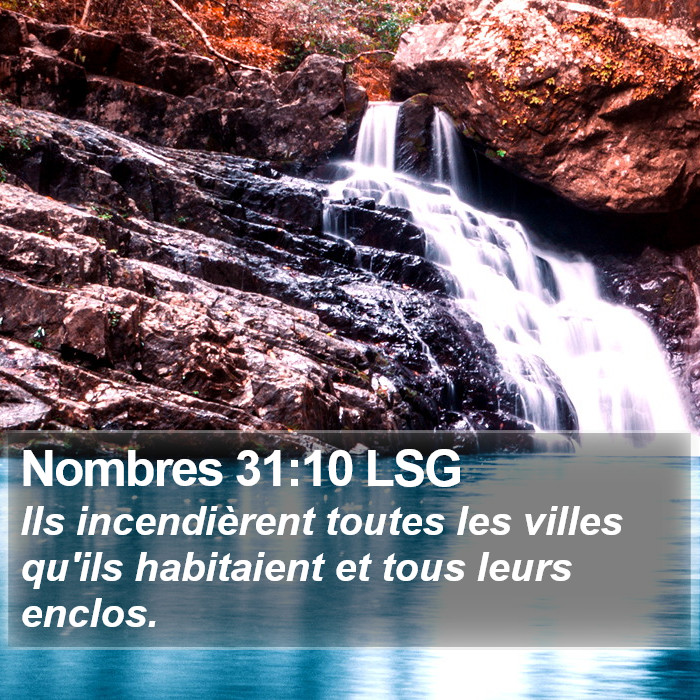 Nombres 31:10 LSG Bible Study