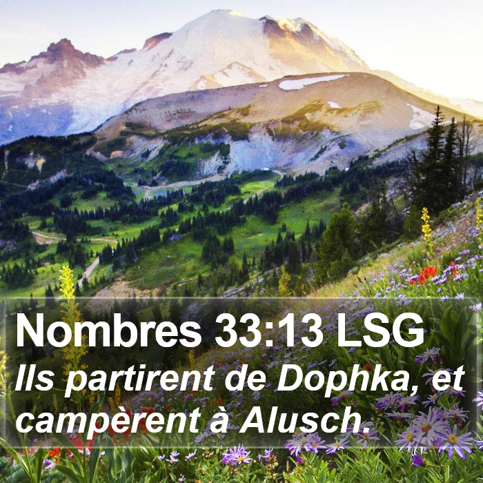 Nombres 33:13 LSG Bible Study