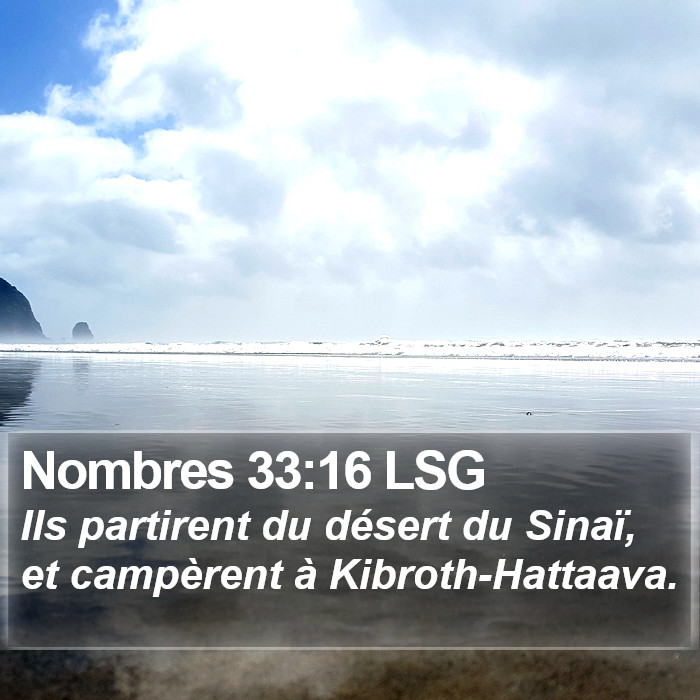 Nombres 33:16 LSG Bible Study
