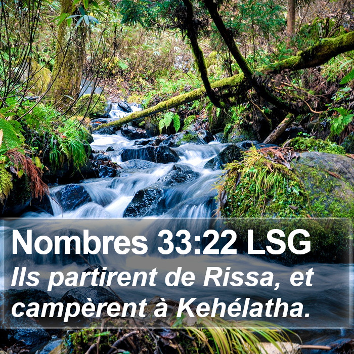 Nombres 33:22 LSG Bible Study