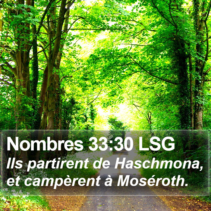 Nombres 33:30 LSG Bible Study