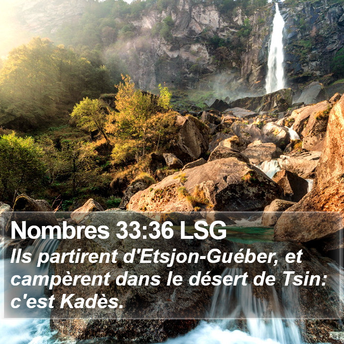 Nombres 33:36 LSG Bible Study