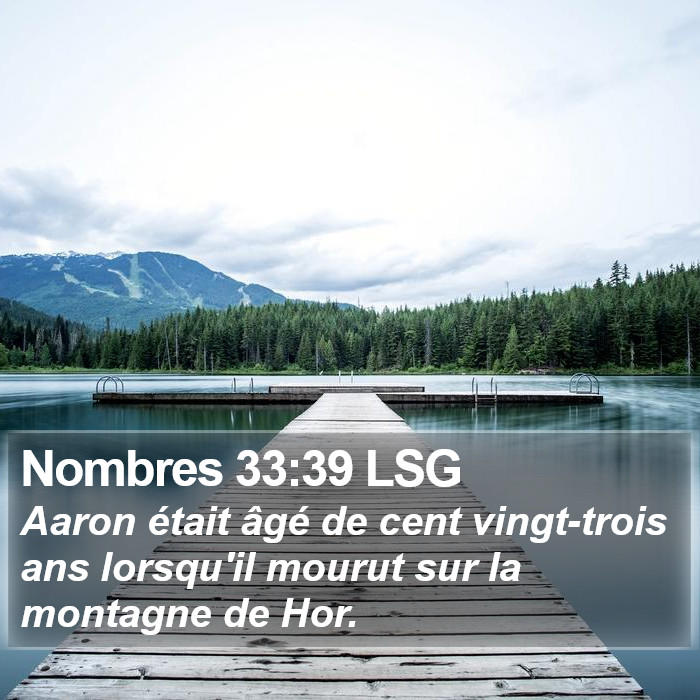 Nombres 33:39 LSG Bible Study