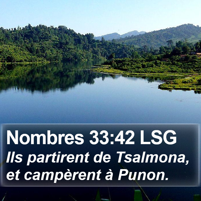 Nombres 33:42 LSG Bible Study