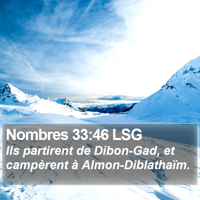 Nombres 33:46 LSG Bible Study