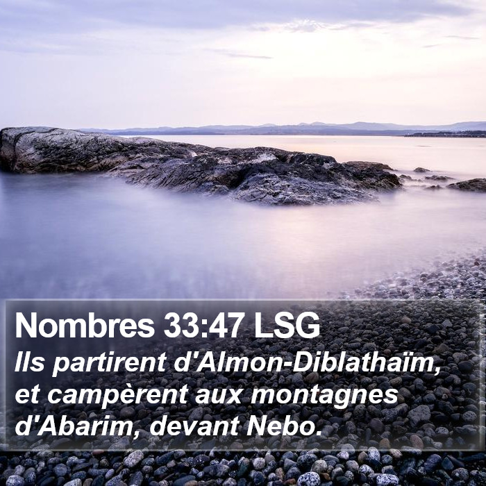 Nombres 33:47 LSG Bible Study