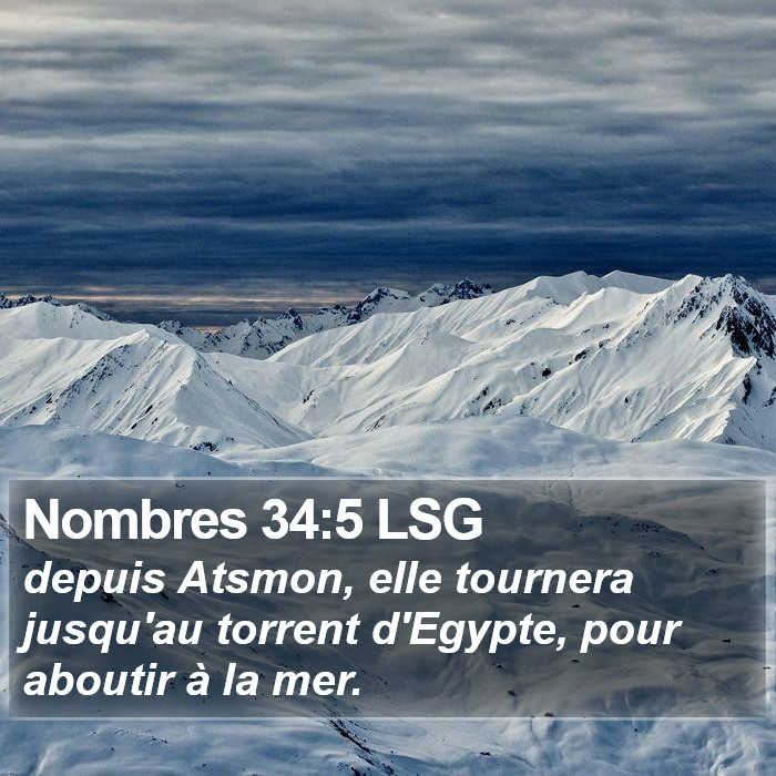 Nombres 34:5 LSG Bible Study