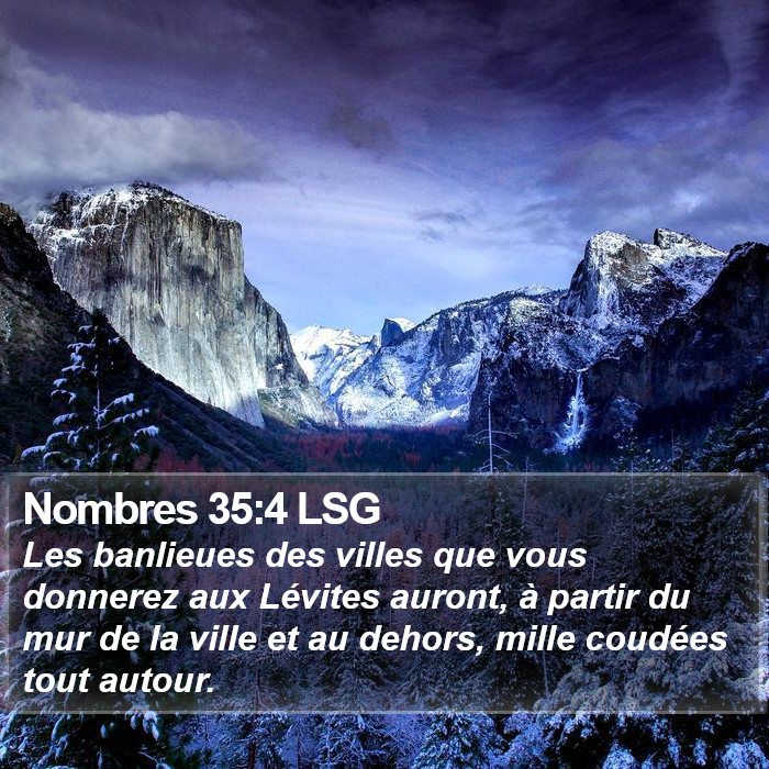 Nombres 35:4 LSG Bible Study