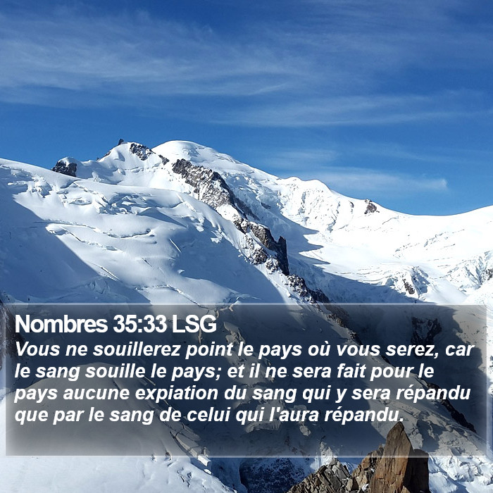 Nombres 35:33 LSG Bible Study