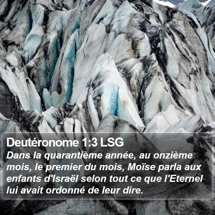 Deutéronome 1:3 LSG Bible Study